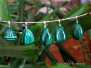 malahit privjesak disk